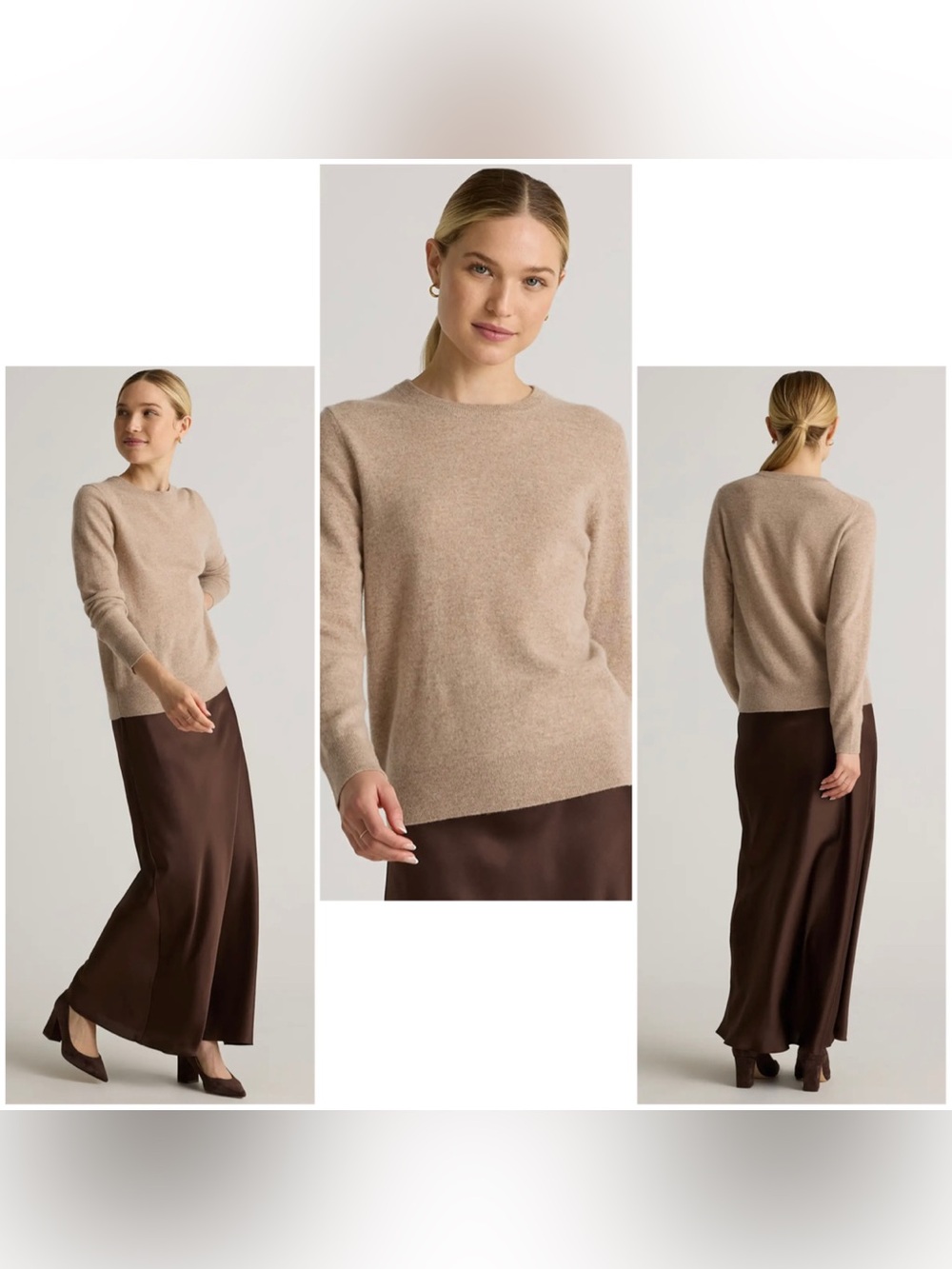 Mongolian Cashmere Crewneck Sweater